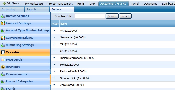 Tax Rates