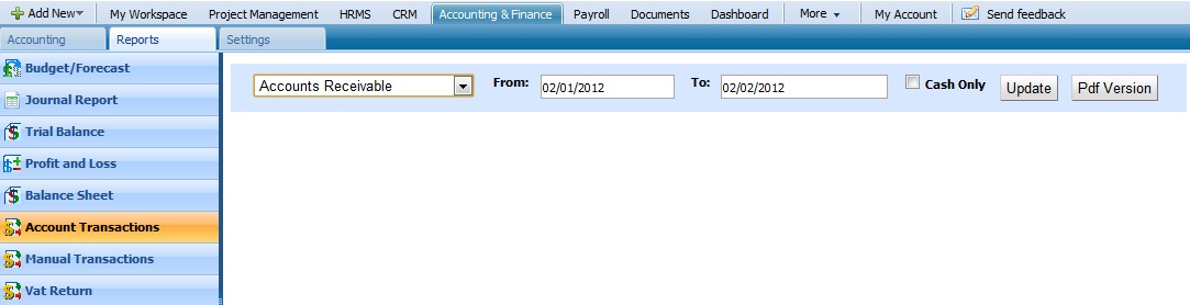 Account Transactions