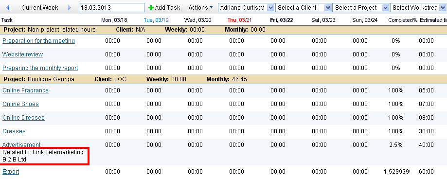 Timesheet Settings