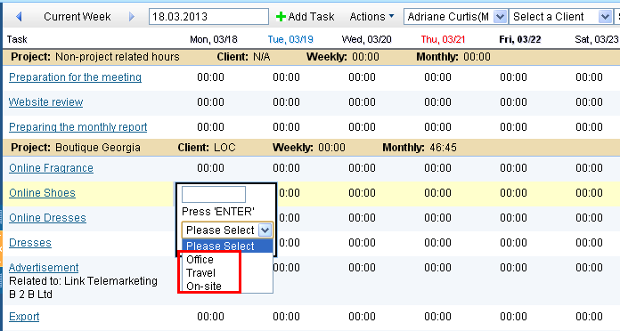 Timesheet Settings