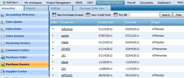 Purchase Invoice