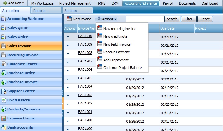 Invoice: Recurring Invoice