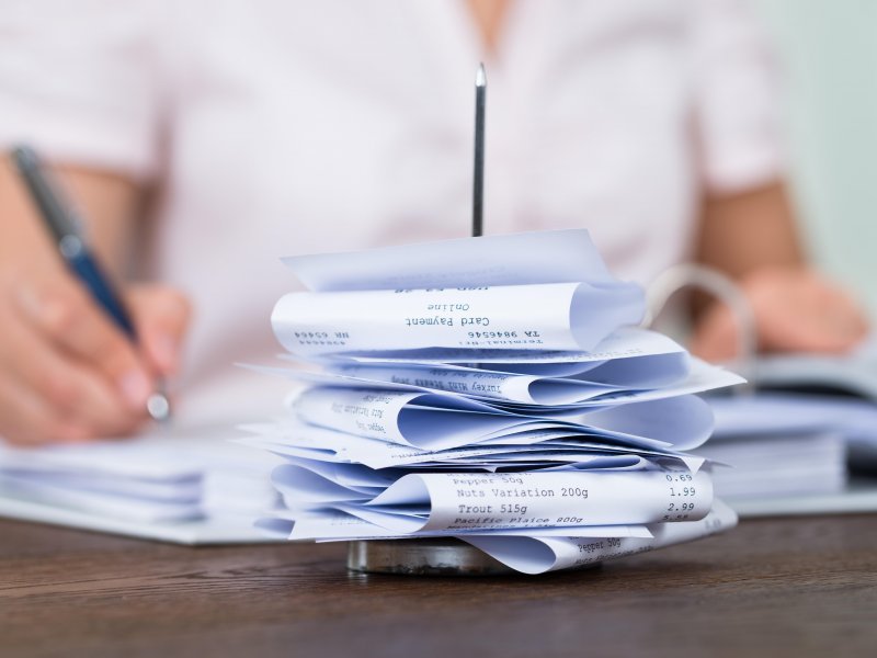 Storing Receipts